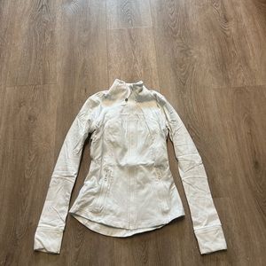 Lululemon White Zip Up Size 2